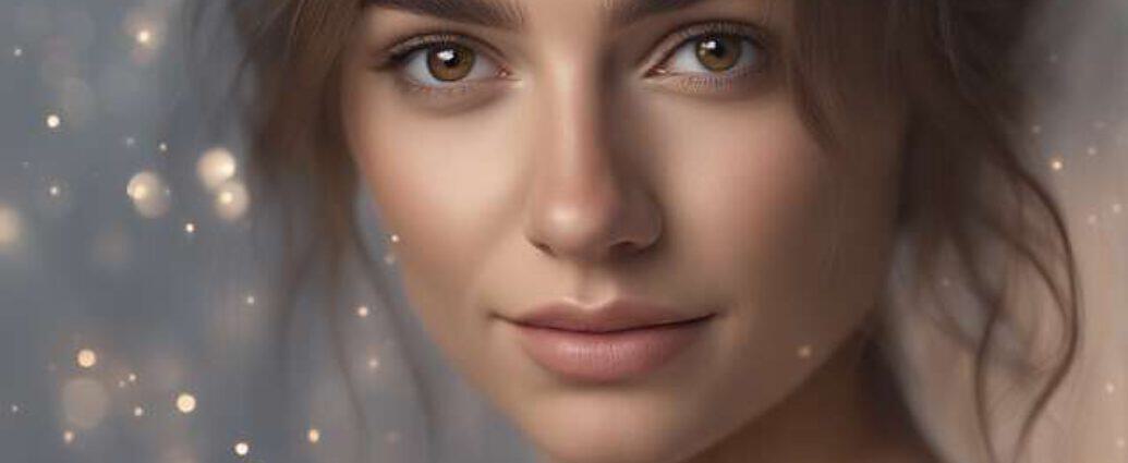 Realistic Closeup From The Waist Up Model Portrait Of Caucasian Woman With Brown Eyes And Grey N4k (27)