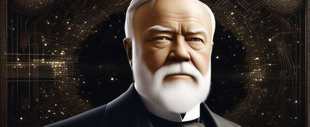 A Face Of Andrew Carnegie In A World Of Cosmos And Quantum Physics Everywhere You See Atoms And Co
