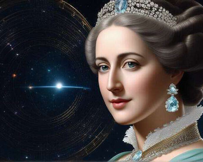 A Face Of Catharina Elisabeth Goethe In A World Of Cosmos And Quantum Physics Everywhere You See At