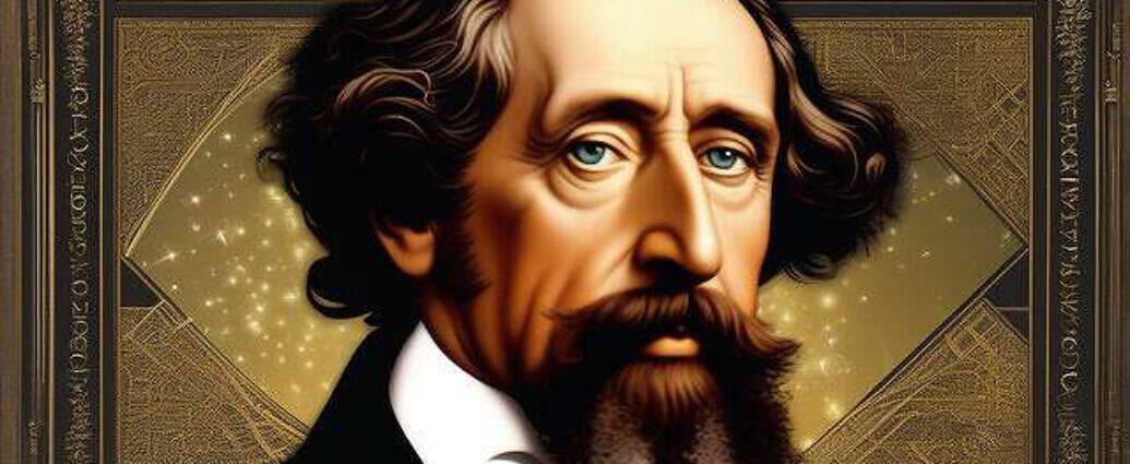 A Face Of Charles Dickens In A World Of Cosmos And Quantum Physics Everywhere You See Atoms And C