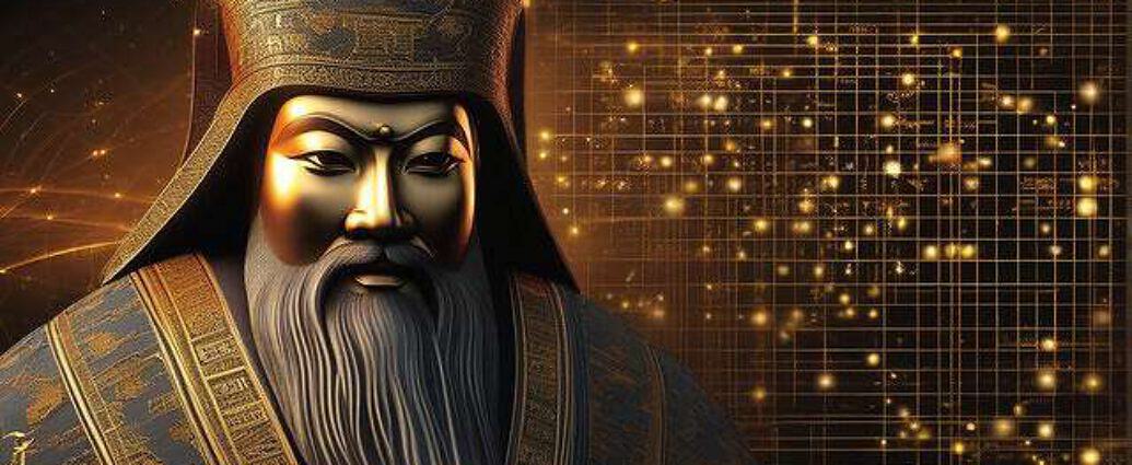 A Face Of Confuciusin A World Of Cosmos And Quantum Physics Everywhere You See Atoms And Conducto