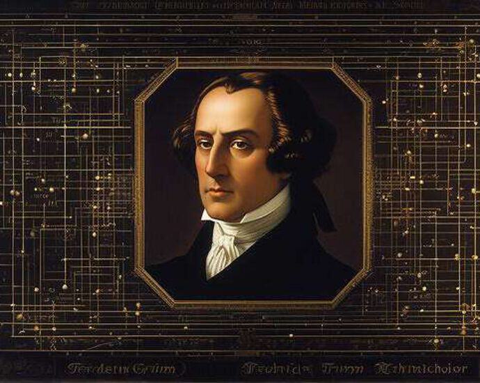 A Face Of Friedrich Melchior Grimm In A World Of Cosmos And Quantum Physics Everywhere You See Ato