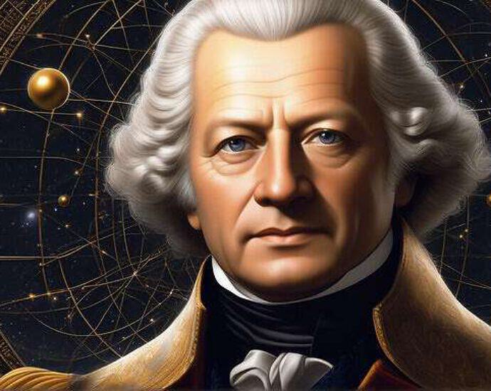 A Face Of Gotthold Ephraim Lessing In A World Of Cosmos And Quantum Physics Everywhere You See Atom