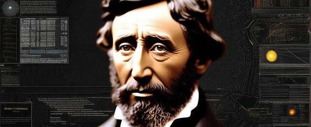 A Face Of Henry David Thoreau A World Of Cosmos And Quantum Physics Everywhere You See Atoms And C