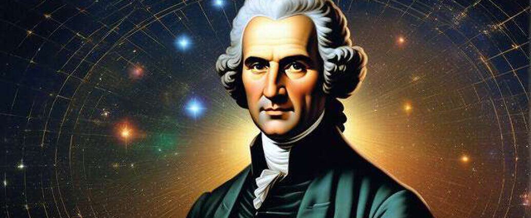 A Face Of Jean Jacques Rousseau A World Of Cosmos And Quantum Physics Everywhere You See Atoms And