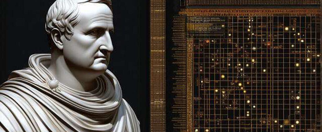 A Face Of Marcus Tullius Cicero A World Of Cosmos And Quantum Physics Everywhere You See Atoms And