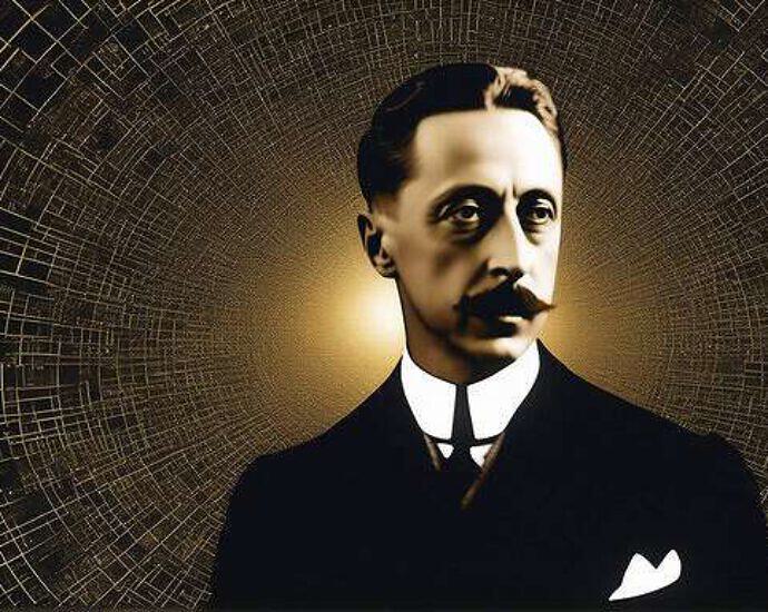 A Face Of Rainer Maria Rilke In A World Of Cosmos And Quantum Physics Everywhere You See Atoms An