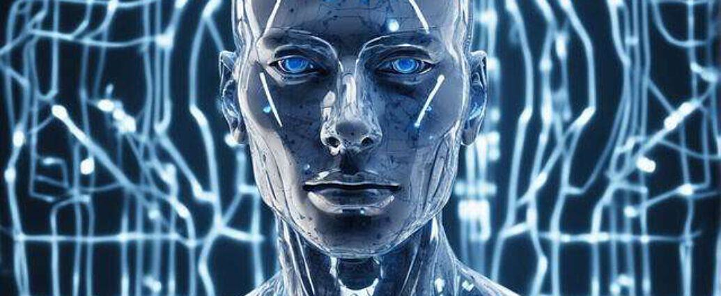 High Resolution Photo Of A Transparent Porcelain Android Man With Glowing Backlit Panels Closeup On (34)