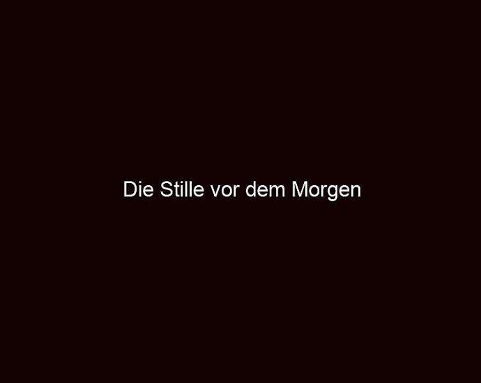 Die Stille Vor Dem Morgen