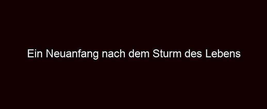 Ein Neuanfang Nach Dem Sturm Des Lebens