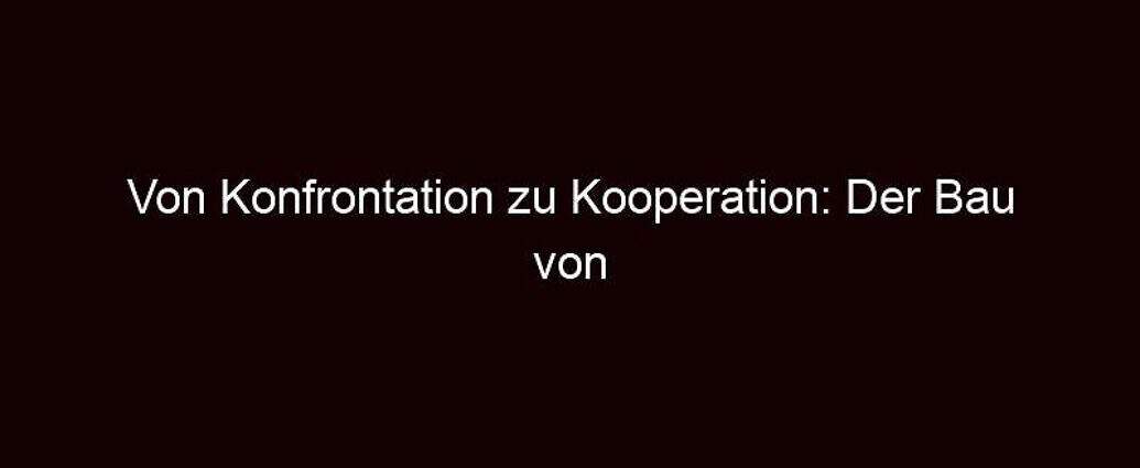 Von Konfrontation Zu Kooperation: Der Bau Von Brücken