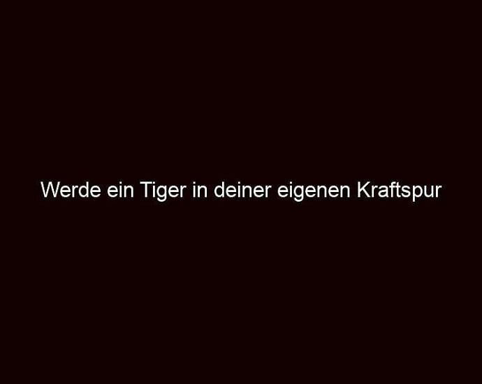Werde ein tiger in deiner eigenen kraftspur
