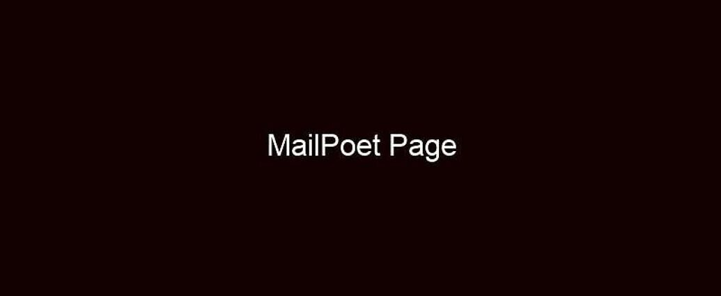 MailPoet Page