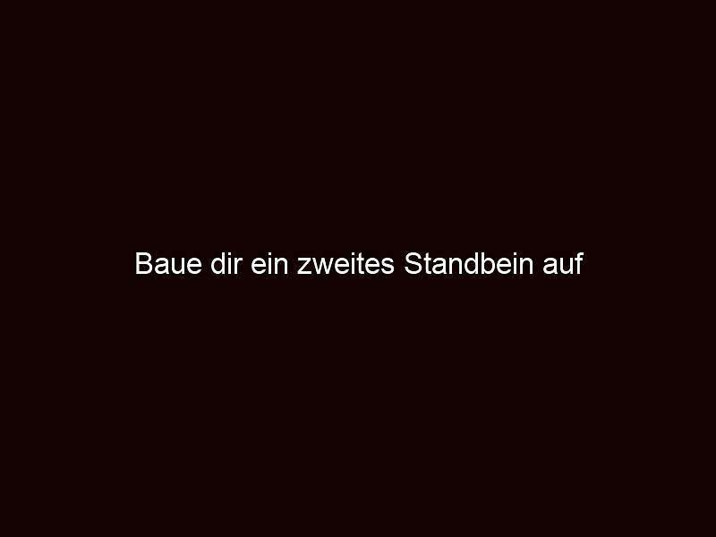 Baue dir ein zweites standbein auf