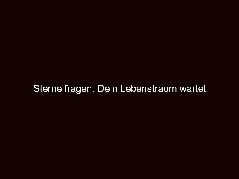 Sterne fragen: dein lebenstraum wartet