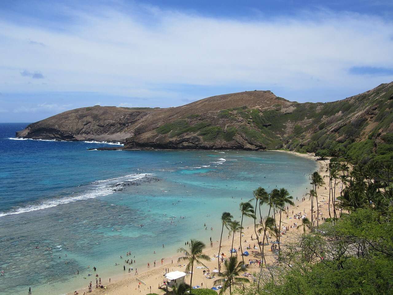 Ein Bild von der Hanauma Bay auf Oahu, Hawaii.