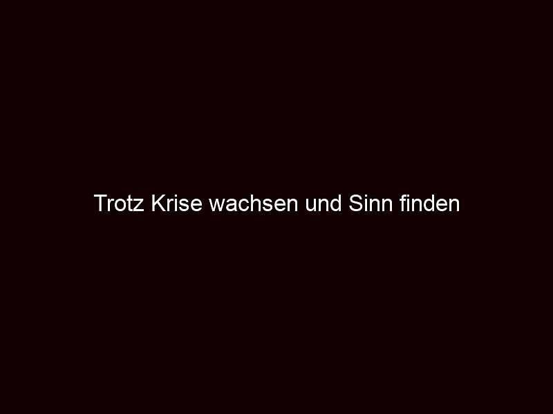 Trotz Krise wachsen und Sinn finden