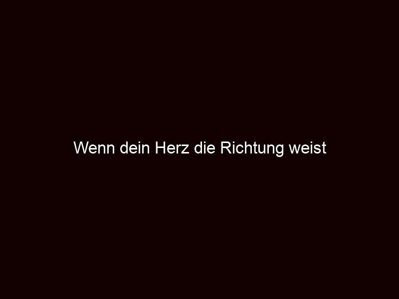 Wenn dein herz die richtung weist