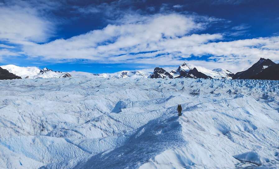 Ein Bild des Grey-Gletschers in Patagonien.