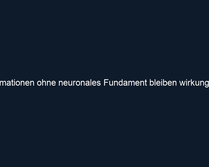 Affirmationen ohne neuronales Fundament bleiben wirkungslos
