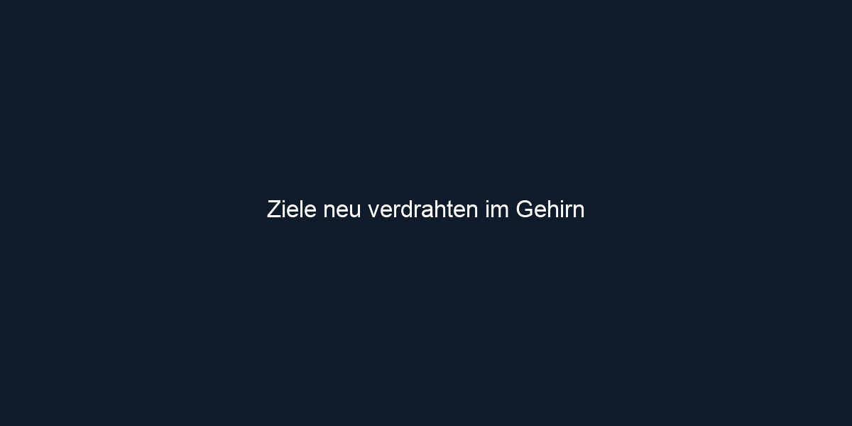 Ziele neu verdrahten im Gehirn 