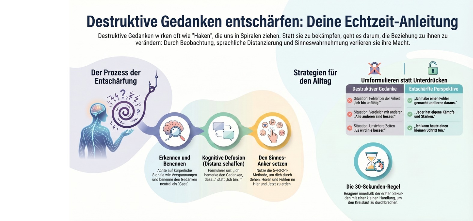 Destruktive Gedanken entschärfen in Echtzeit Destruktive Gedanken entschärfen in Echtzeit