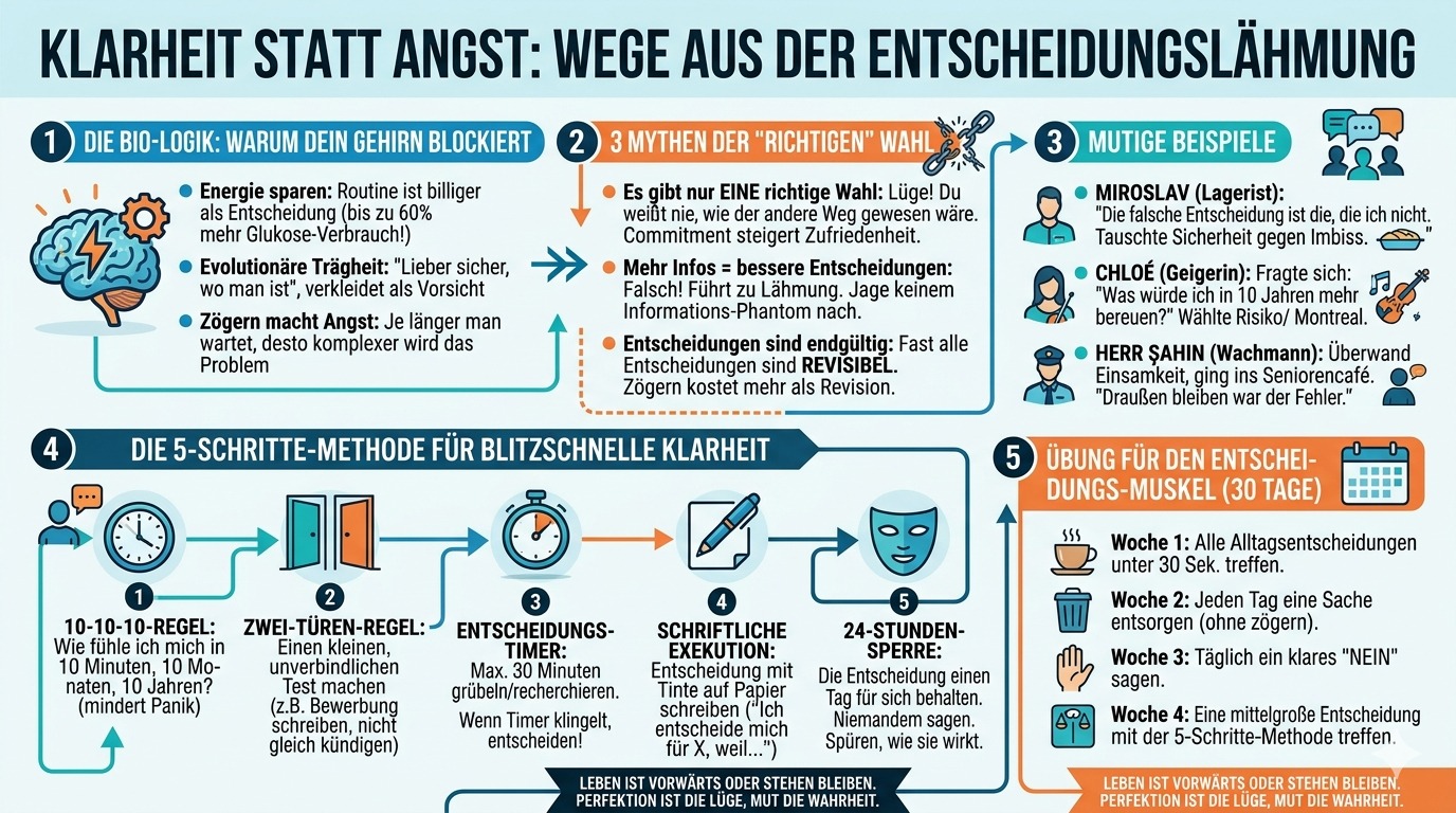 Infografik Angst vor falschen Entscheidungen So findest du Klarheit