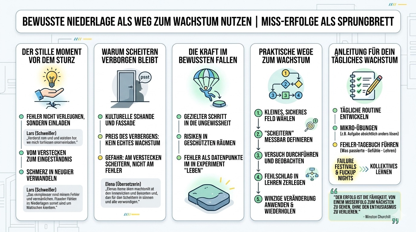 Infografik Bewusste Niederlage als Weg zum Wachstum nutzen Infografik Bewusste Niederlage als Weg zum Wachstum nutzen