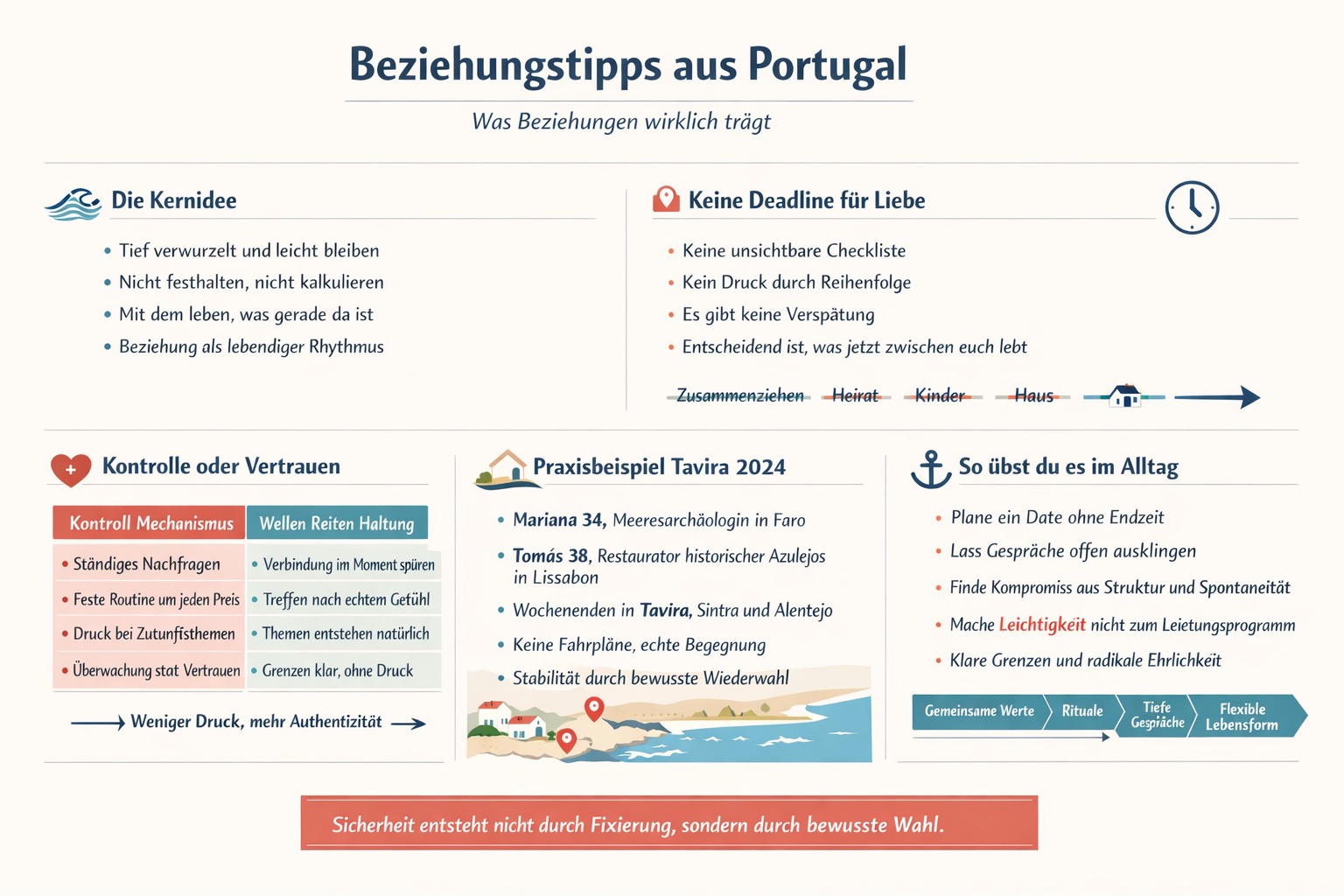 Infografik Beziehungstipps inspiriert aus Portugal