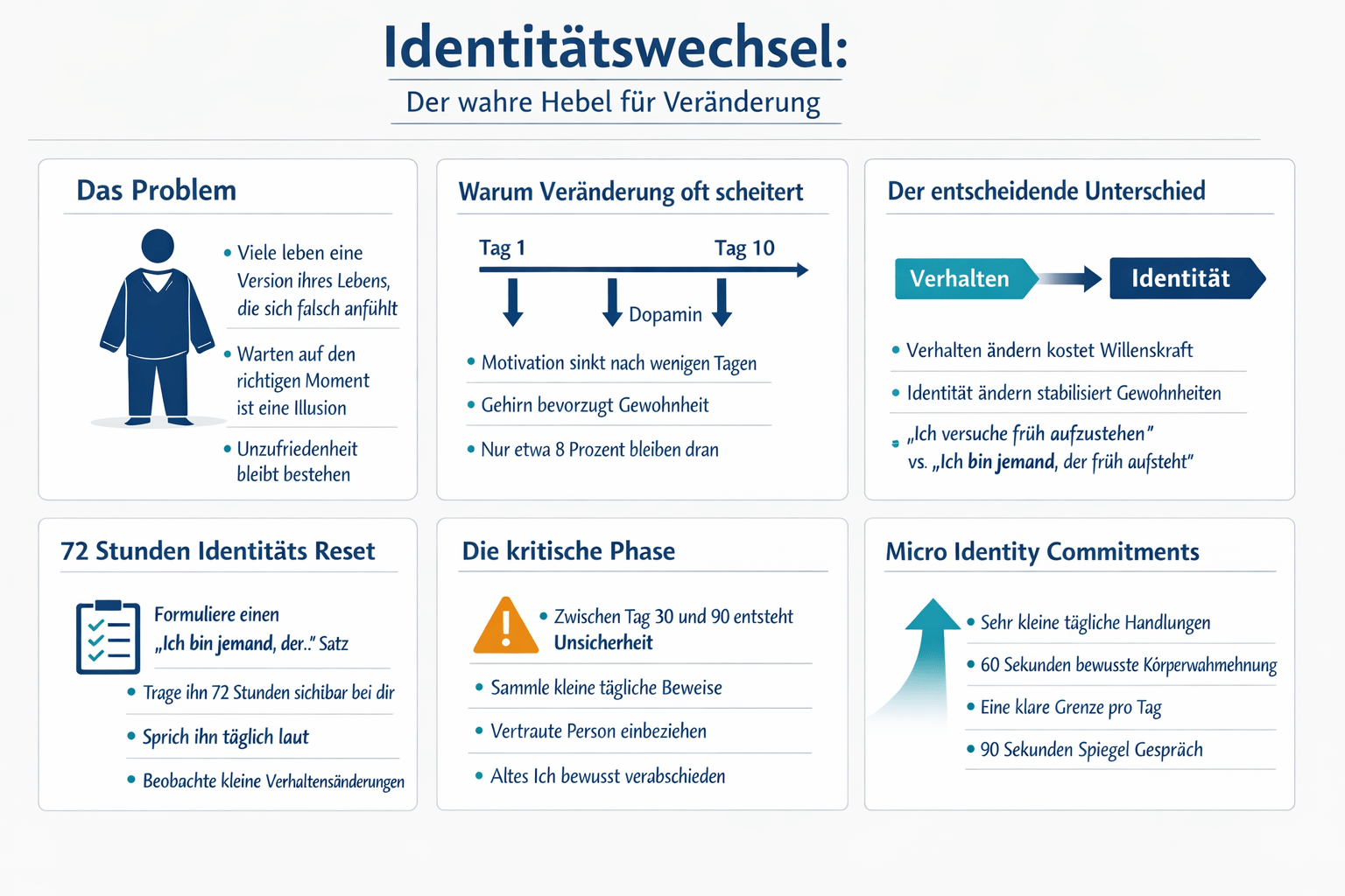 Infografik Bist du bereit, dein Leben zu verändern