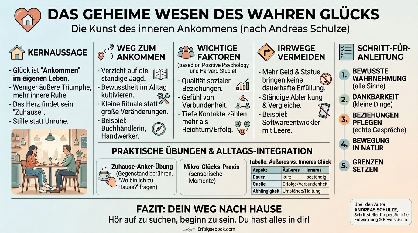 Infografik Das geheime Wesen des wahren Glücks 