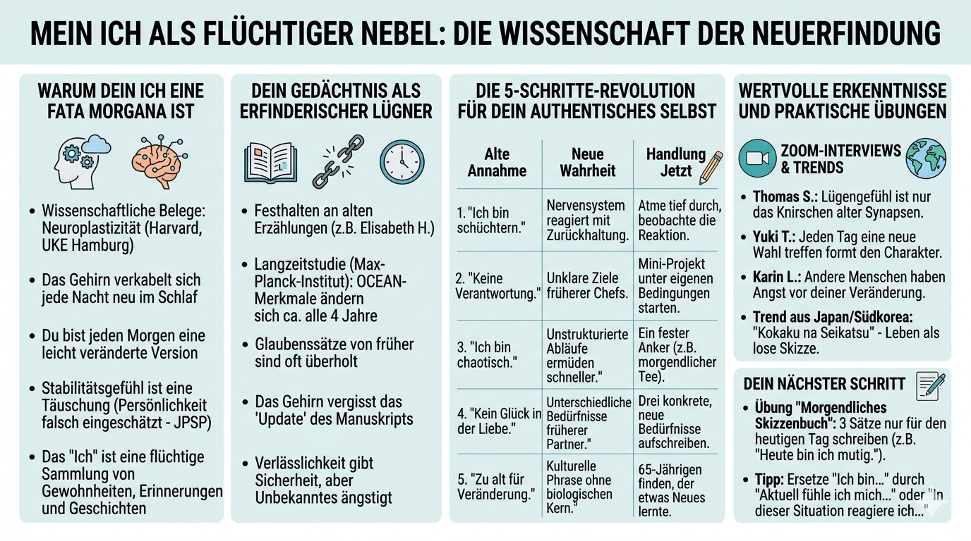 Infografik Dein Ich ist nur flüchtiger Nebel