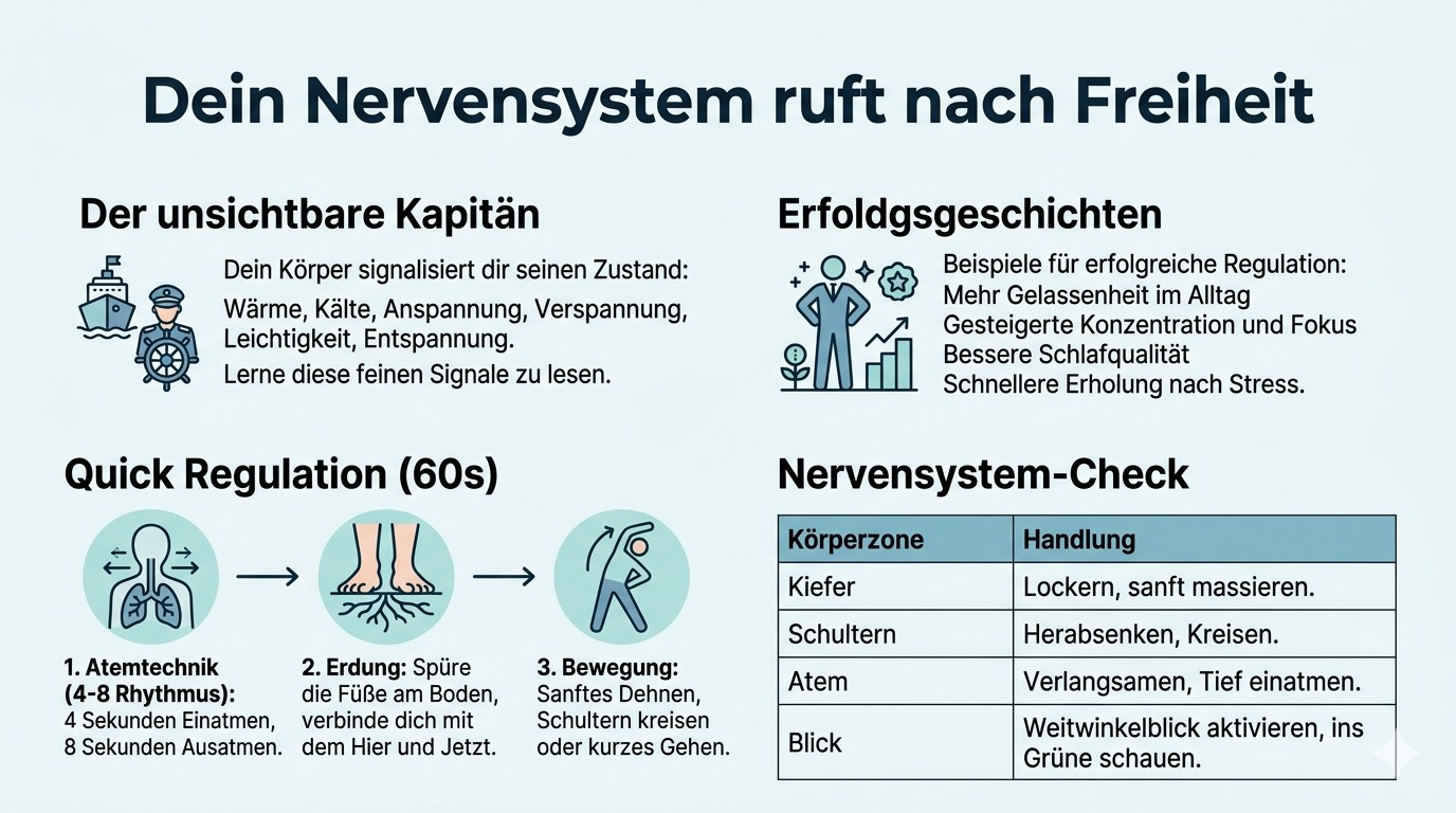 Infografik Dein Nervensystem ruft nach Freiheit