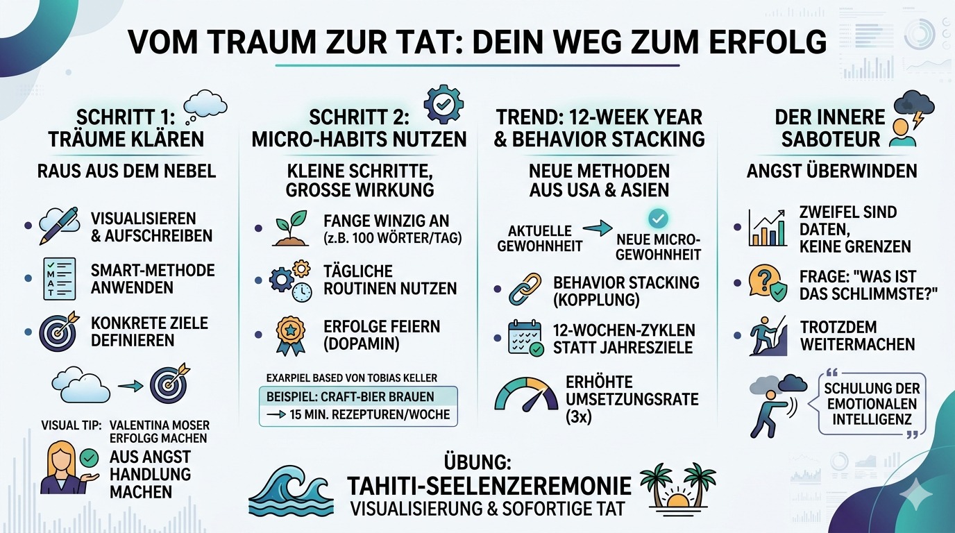 Infografik Dein Weg zum Erfolg Träume in Taten umsetzen Infografik Dein Weg zum Erfolg Träume in Taten umsetzen