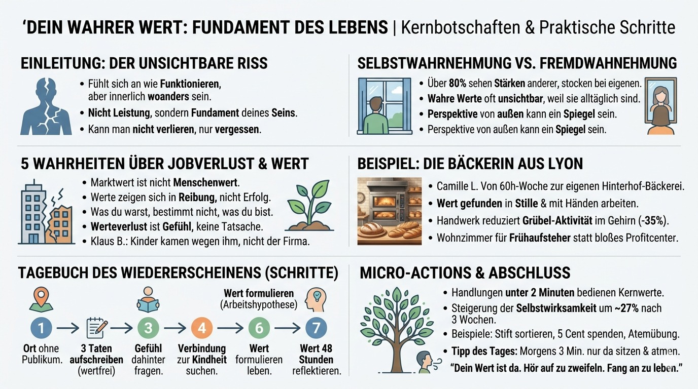 Infografik Dein wahrer Wert Fundament des Lebens