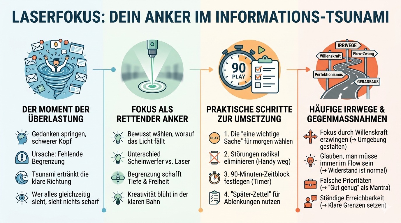 Infografik Der Informations Tsunami fordert seinen Tribut.