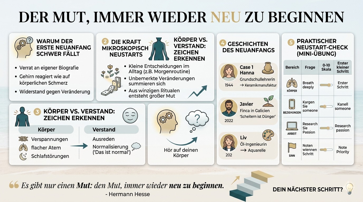 Infografik Der Mut, immer wieder neu zu beginnen Infografik Der Mut, immer wieder neu zu beginnen