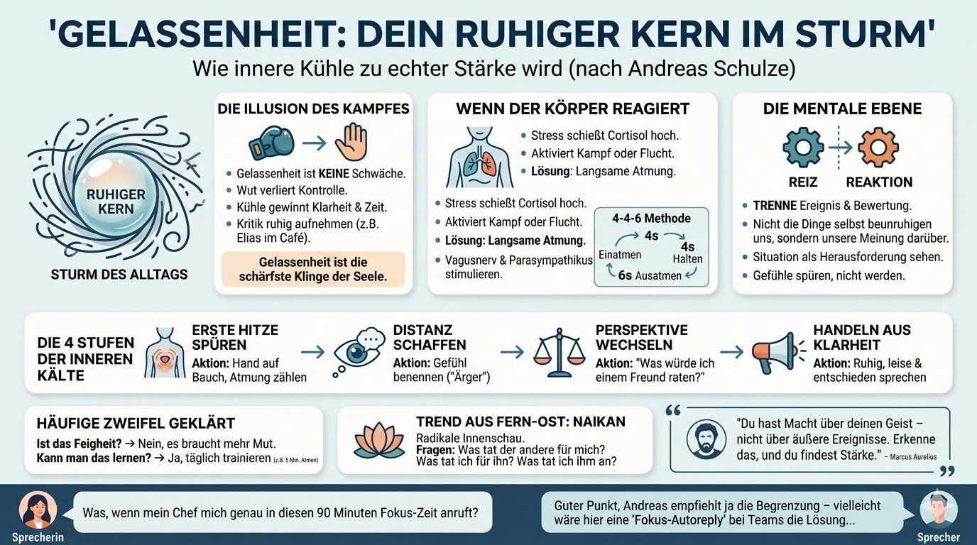 Infografik Der Sturm tobt – du bleibst der ruhige Kern darin