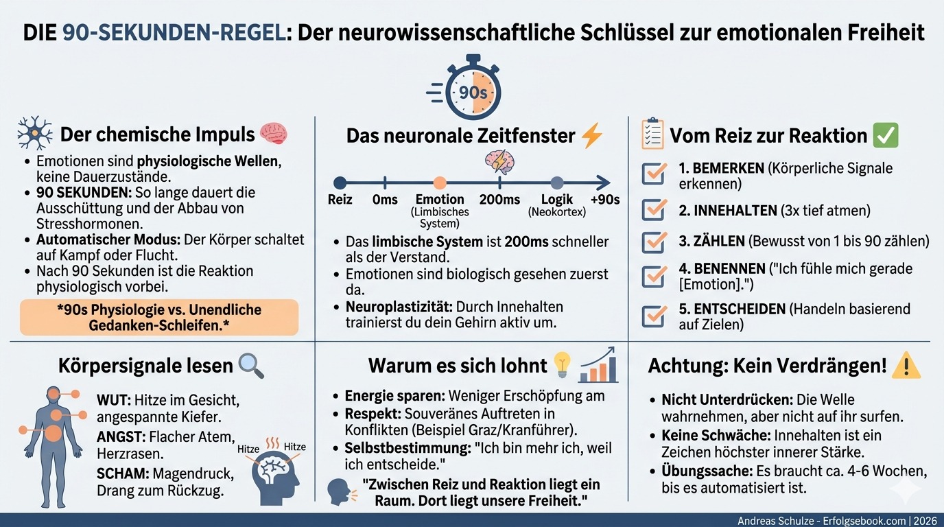 Infografik Die 90 Sekunden Regel neu entdeckt