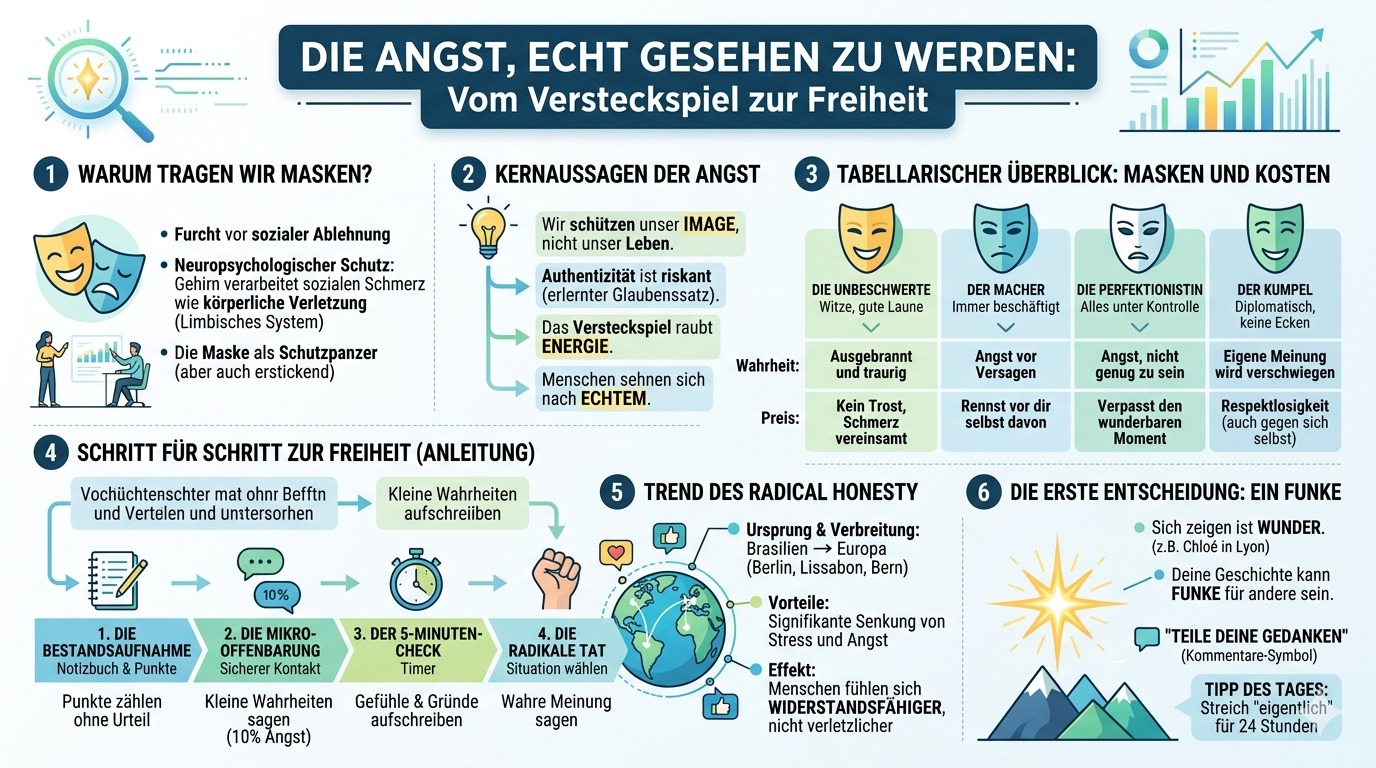 Infografik Die Angst, echt geseh'n zu werden