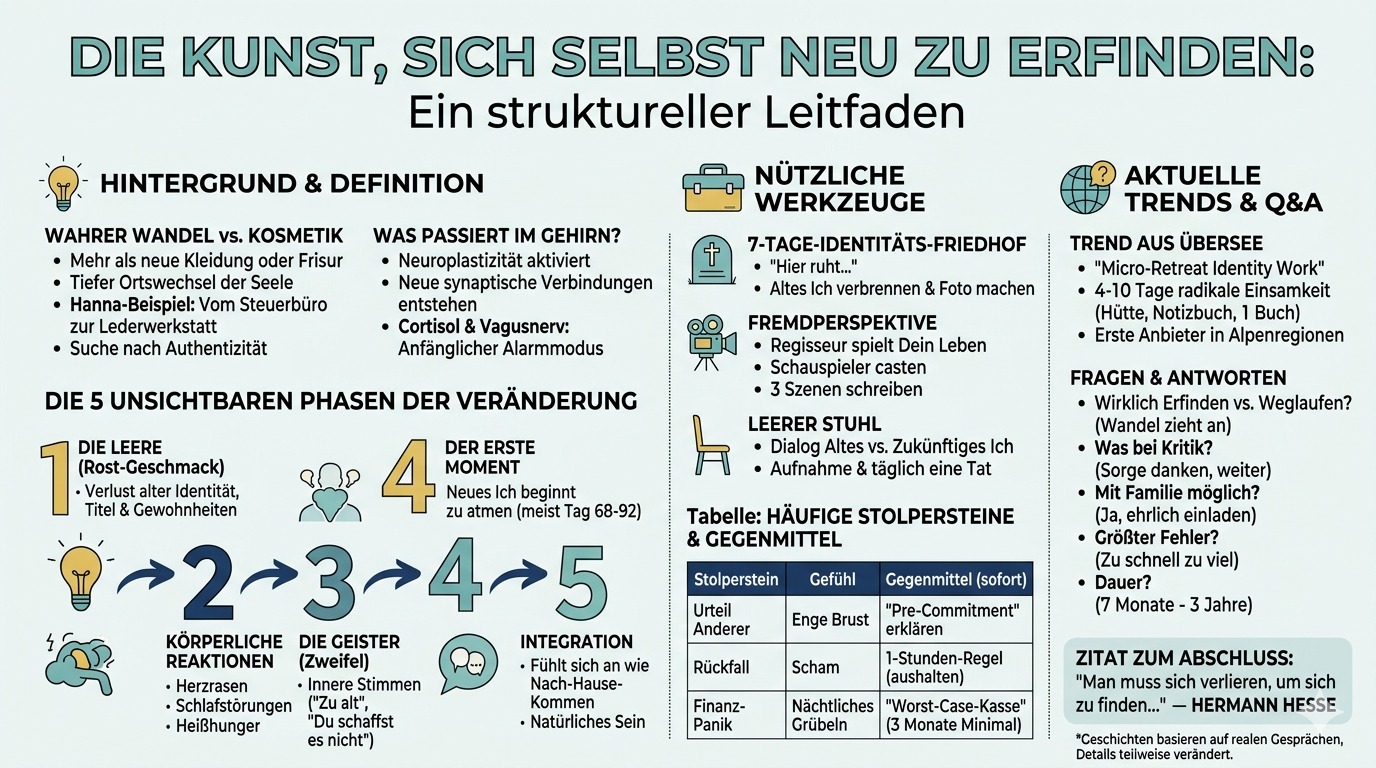Infografik Die Kunst, sich selbst neu zu erfinden