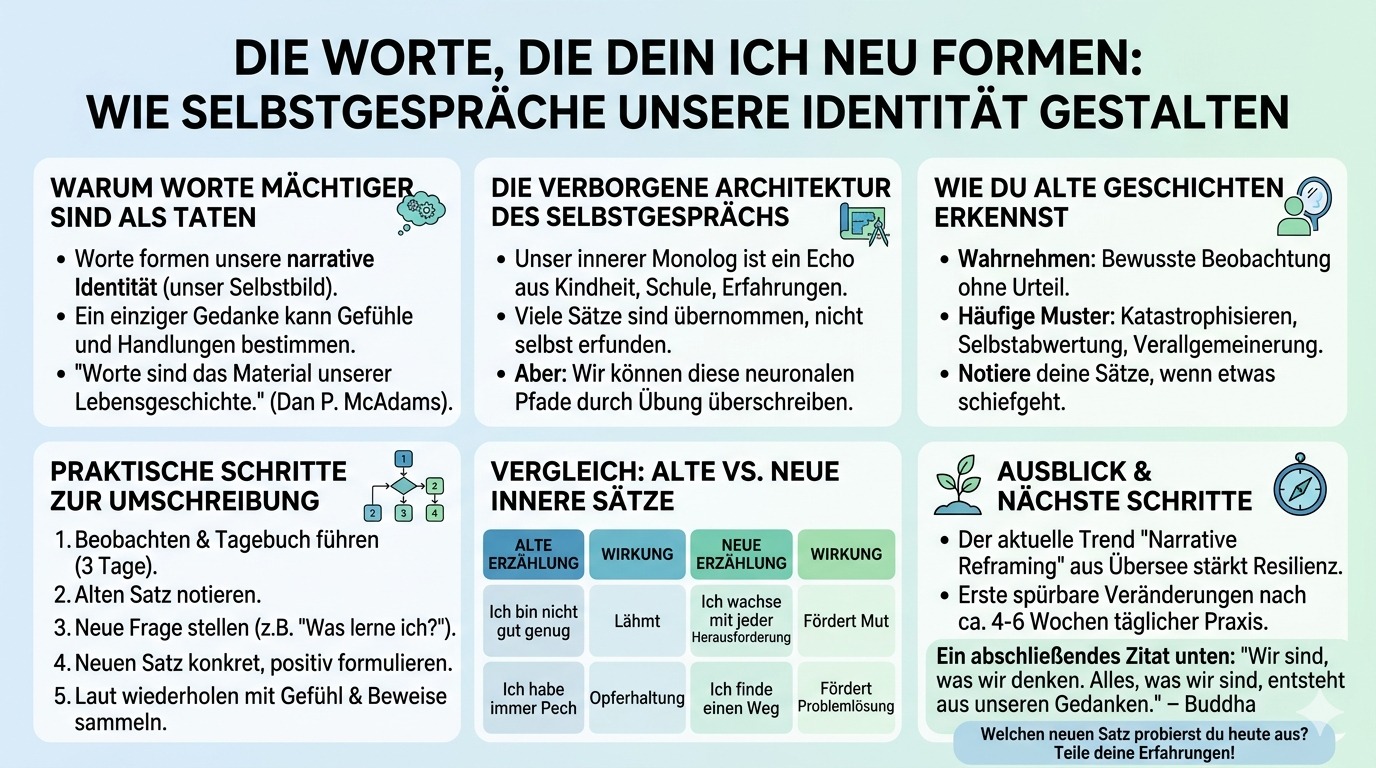 Infografik Die Worte, die dein Ich neu formen