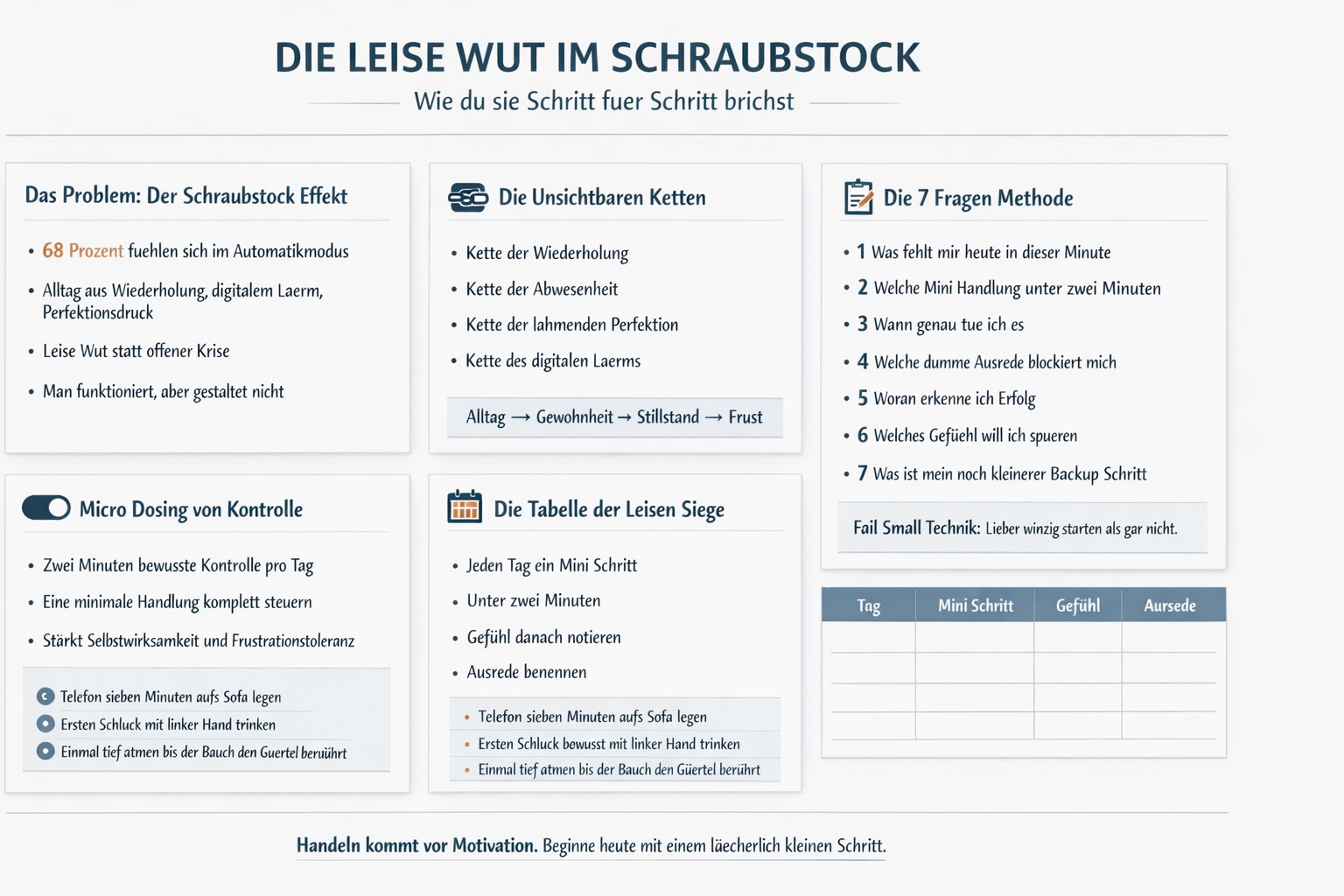Infografik Die leise Wut im Schraubstock – und wie du sie brichst