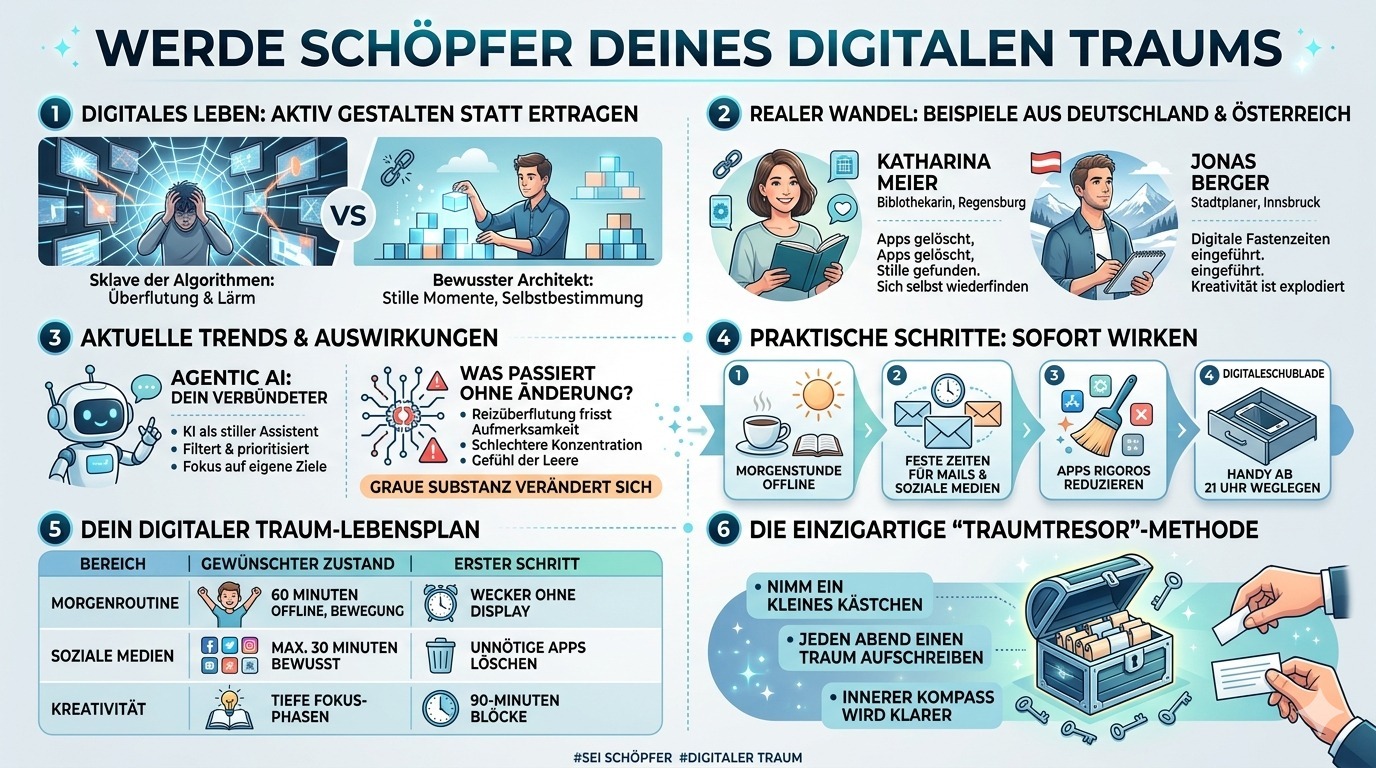 Infografik Du bist der Schöpfer deines digitalen Traums.