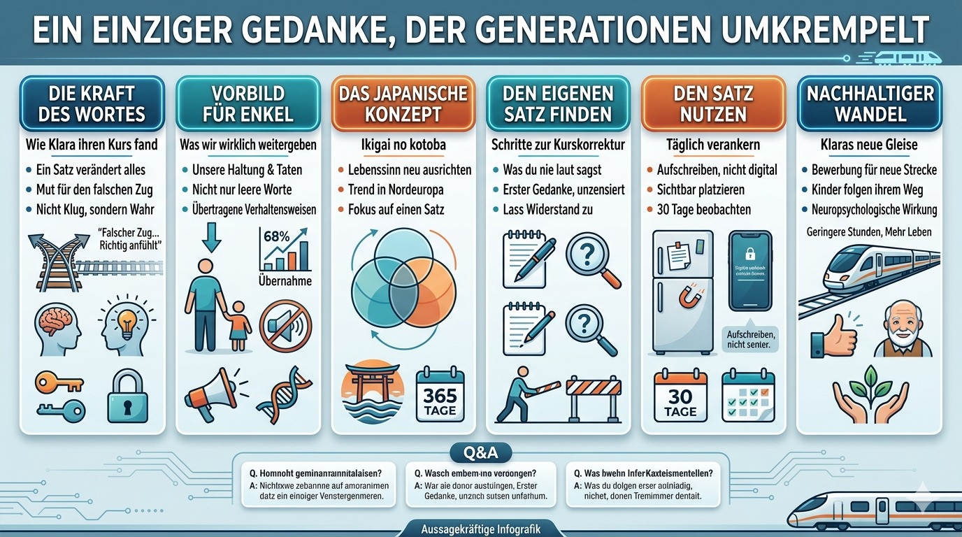Infografik Ein Gedanke, der Generationen umkrempelt