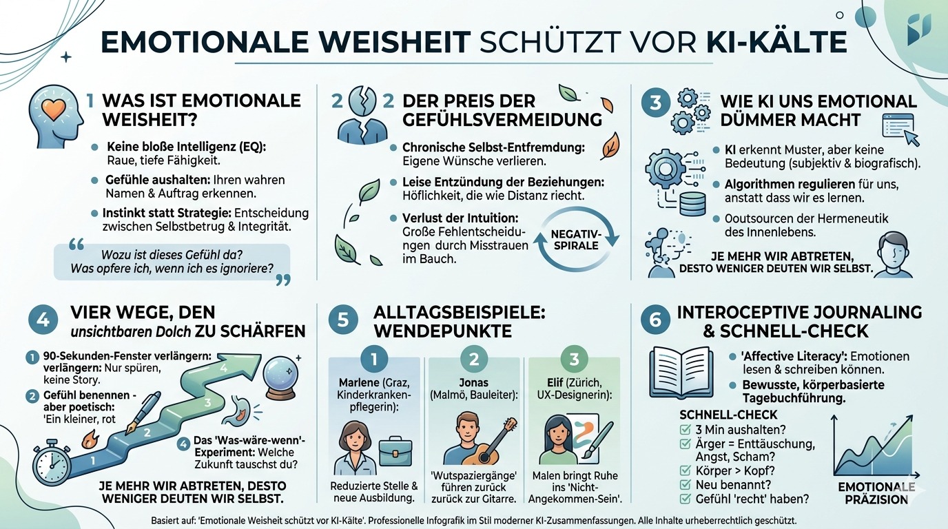 Infografik Emotionale Weisheit schützt vor KI Kälte