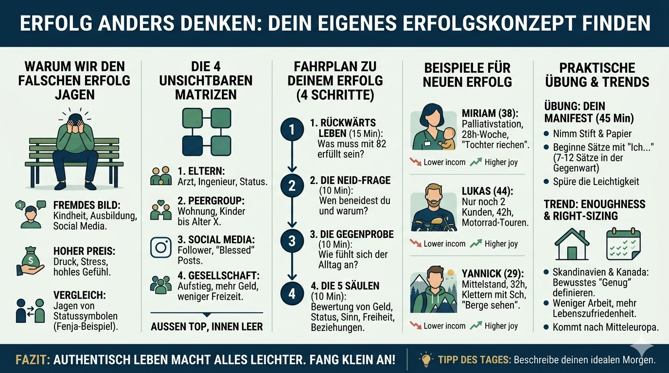 Infografik Erfolg anders denken Dein eigenes Erfolgskonzept finden