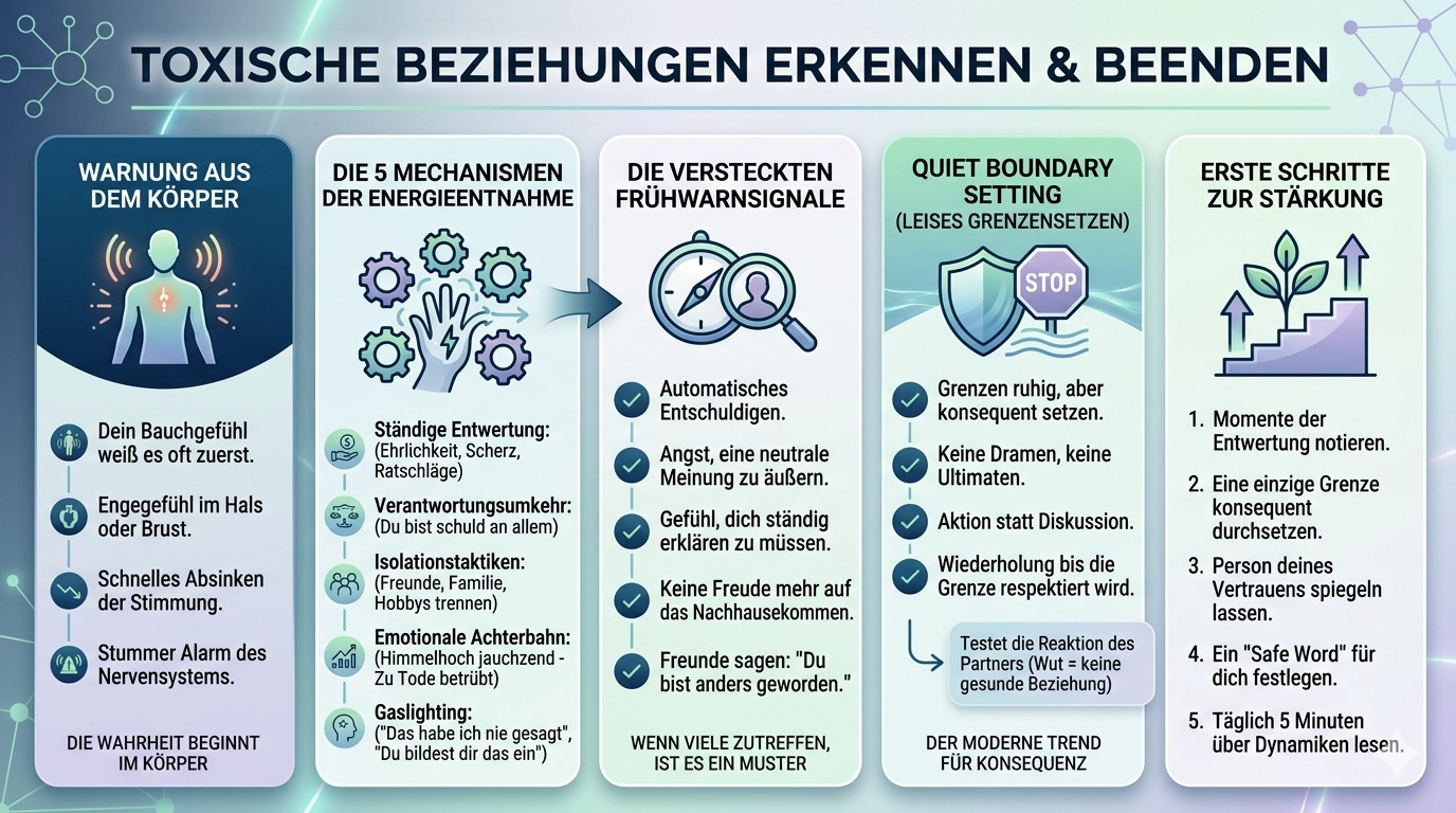 Infografik Erkenne toxische Beziehungen sofort!