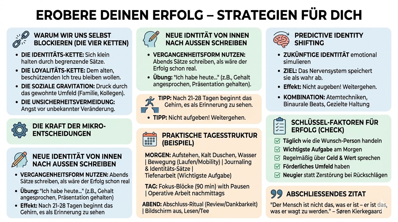 Infografik Erobere deinen Erfolg – Strategien für dich