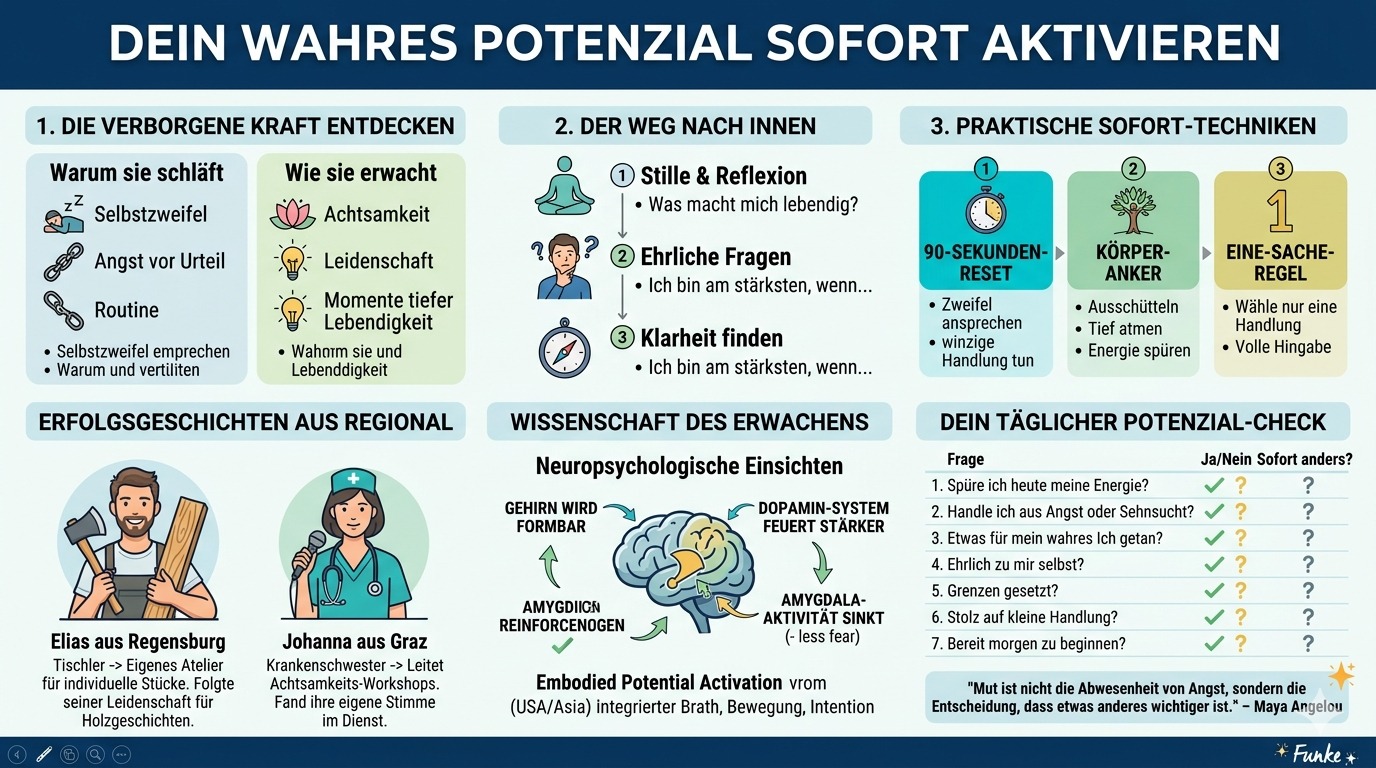 Infografik Erwecke Dein wahres Potenzial sofort